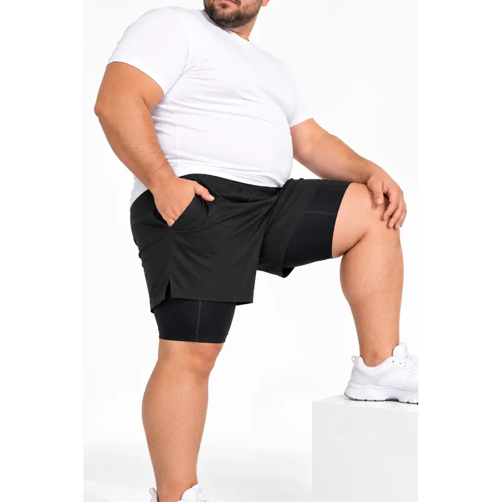 Büyük Beden Erkek Sporcu Tayt Boxer