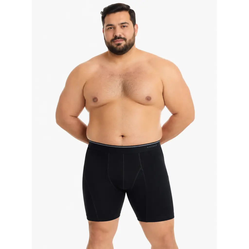 Büyük Beden Erkek Pamuklu Esnek Tayt Boxer